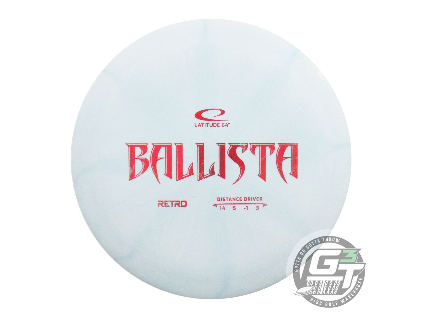 USED Latitude 64 Retro Burst Ballista 174g Sky Blue Red Foil Driver Golf Disc