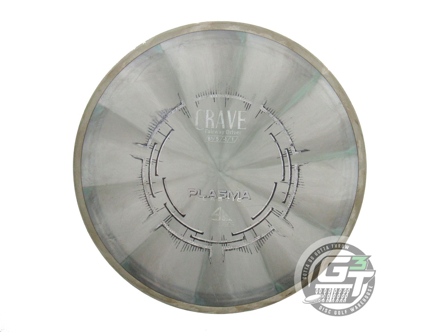 USED Axiom Discs Plasma Crave 173g Gray-Silver Gray Rim Fairway Driver Golf Disc