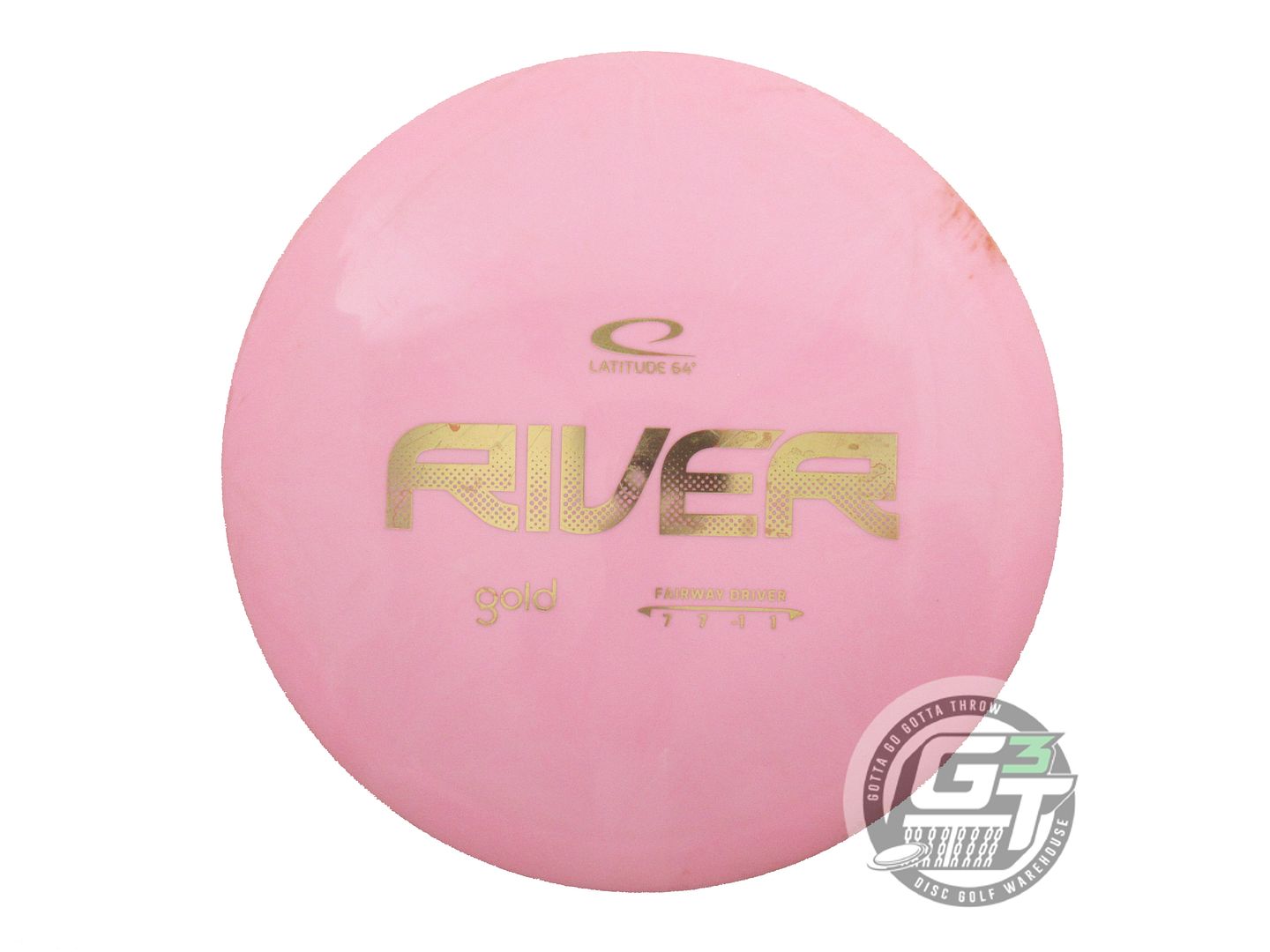 USED Latitude 64 Gold River 170g Pink Gold Foil Fairway Driver Golf Disc