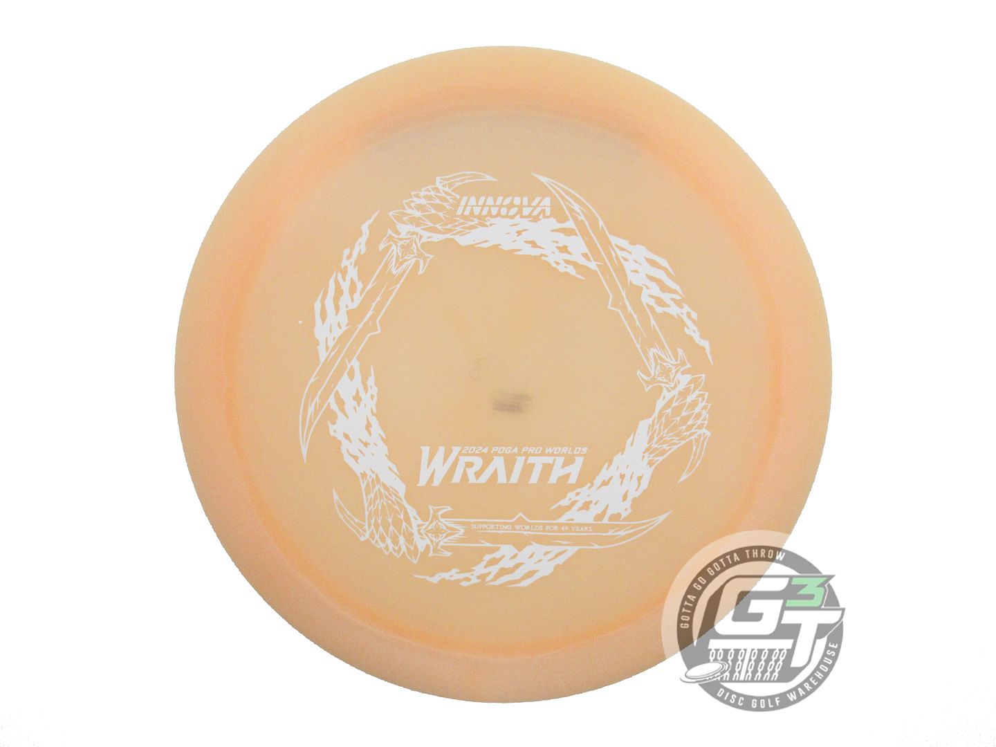 USED Innova [PDGA WORLDS] Glow Champion Wraith 170g Peach Driver Golf Disc