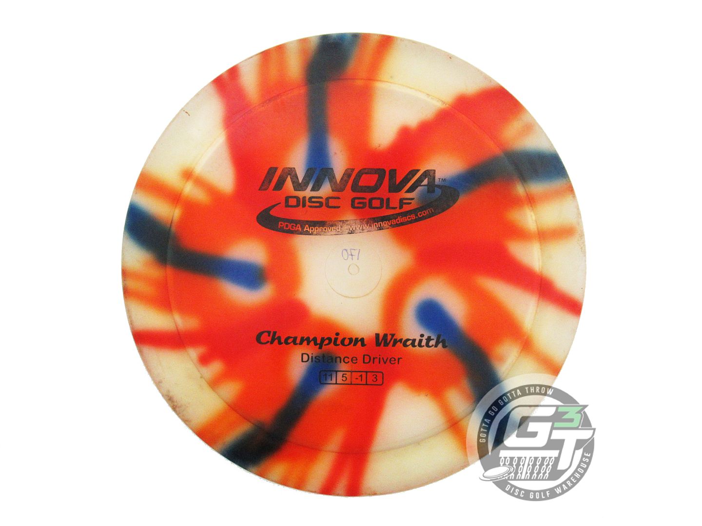 USED Innova I-DYE Champion Wraith 170g Star Burst Distance Driver Golf Disc