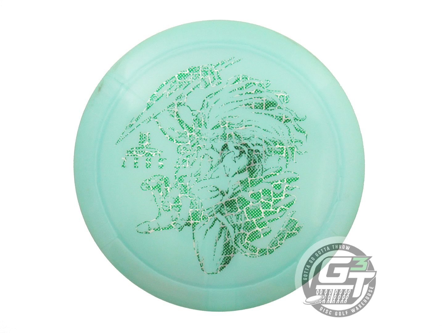 USED Discraft Big Z Zeus 172g Seafoam Reptile Foil Distance Driver Golf Disc