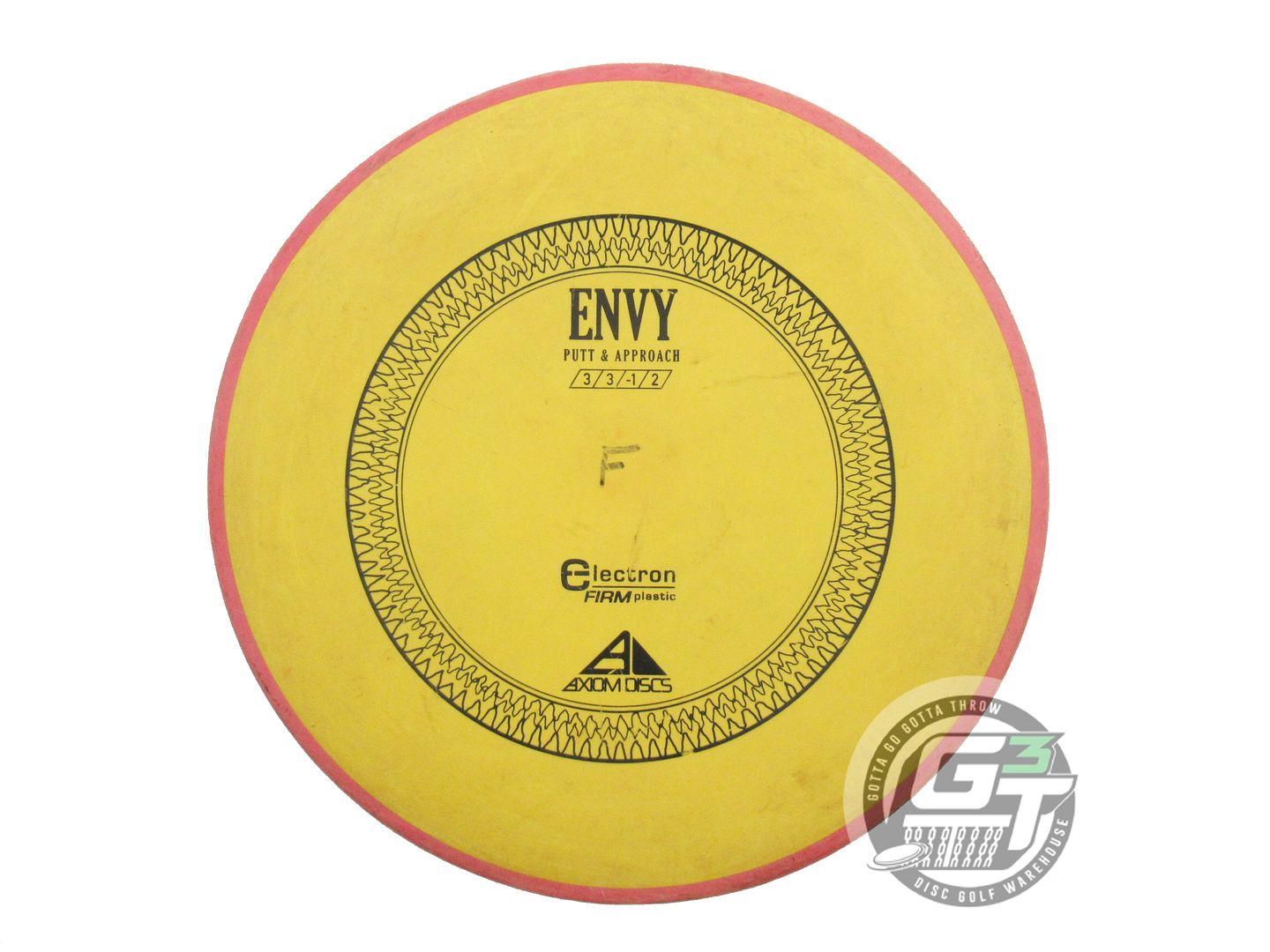 USED Axiom Discs Electron Firm Envy 172g Yellow Pink Rim Putter Golf Disc