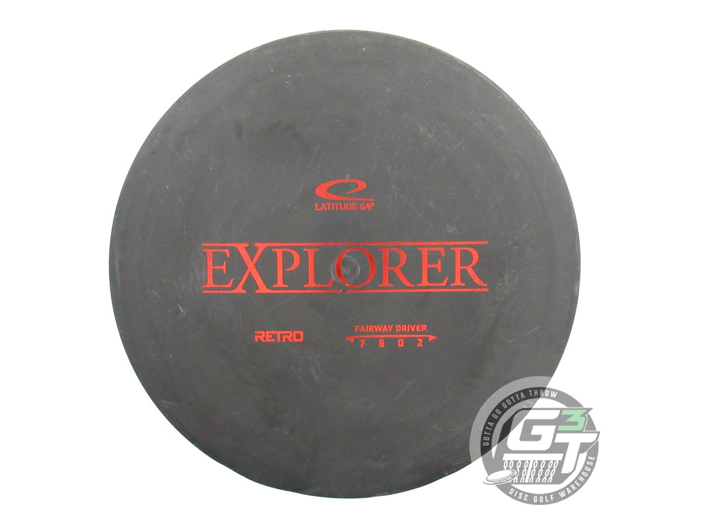 USED Latitude 64 Retro Explorer 176g Black Red Foil Distance Driver Golf Disc