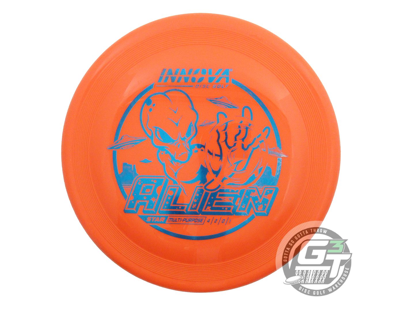 USED Innova Star Alien 178g Orange Blue Foil Putter Golf Disc
