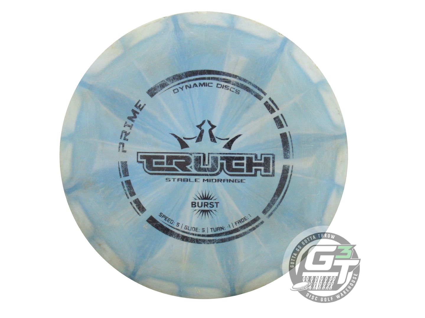 USED Dynamic Discs Prime Burst Truth 175g Teal Black Stamp Midrange Golf Disc