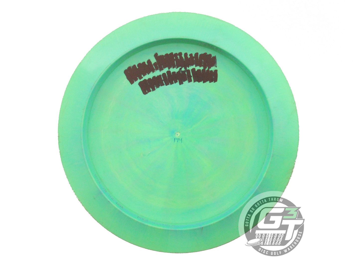 USED Discraft [PIERCE] ESP Nuke 174g Green Blue Shatter Foil Driver Disc