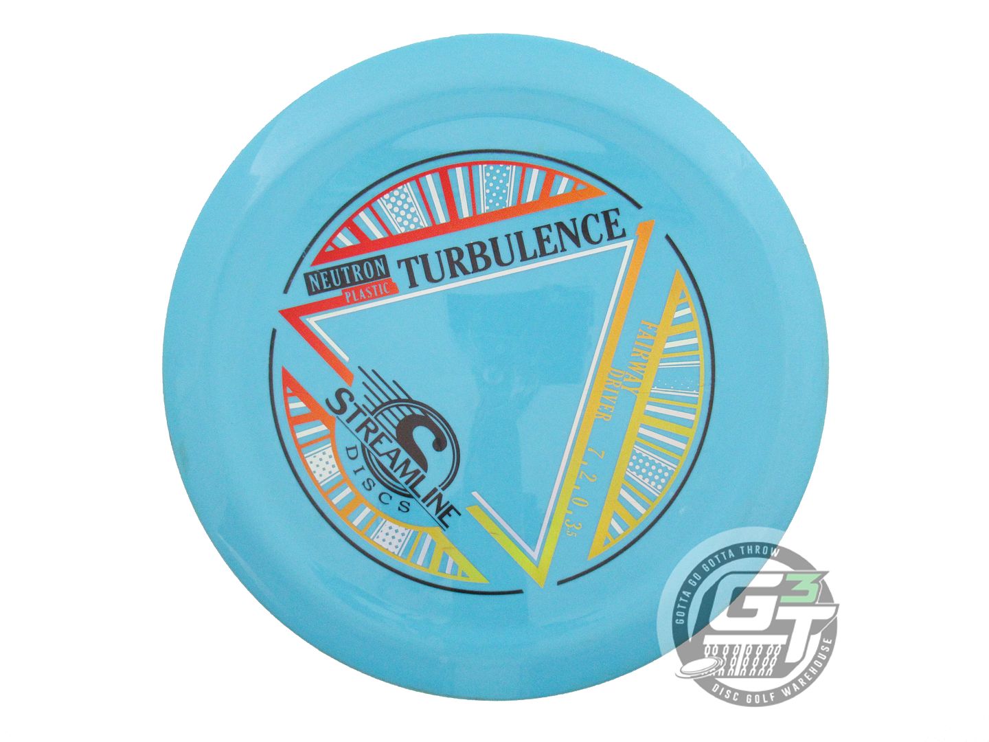 USED Streamline Discs Neutron Turbulence 174g Teal Fairway Driver Golf Disc