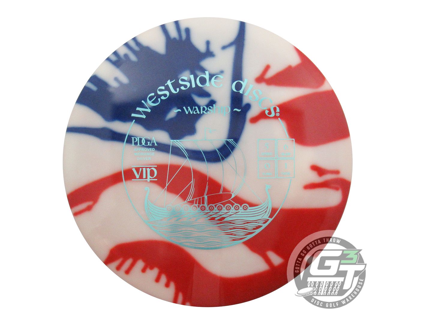 Westside MyDye VIP Warship Midrange Golf Disc (Individually Listed)