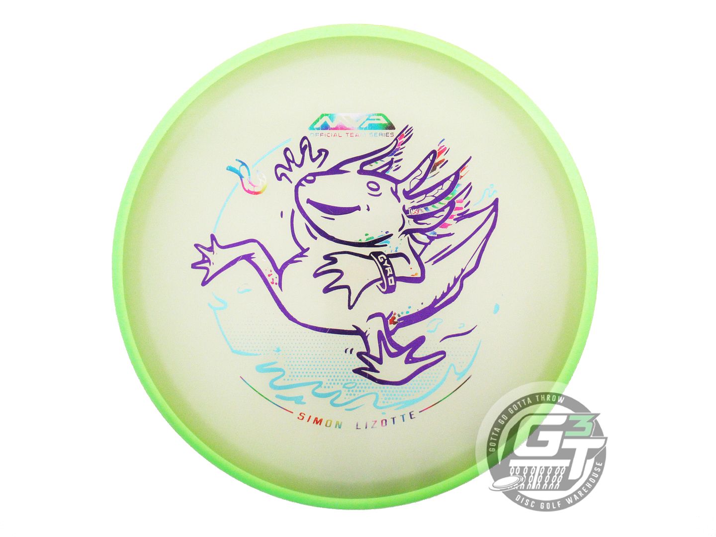 USED Axiom Discs [LIZOTTE] Eclipse Glow Proton Hex 177g Lime Rim Midrange Disc