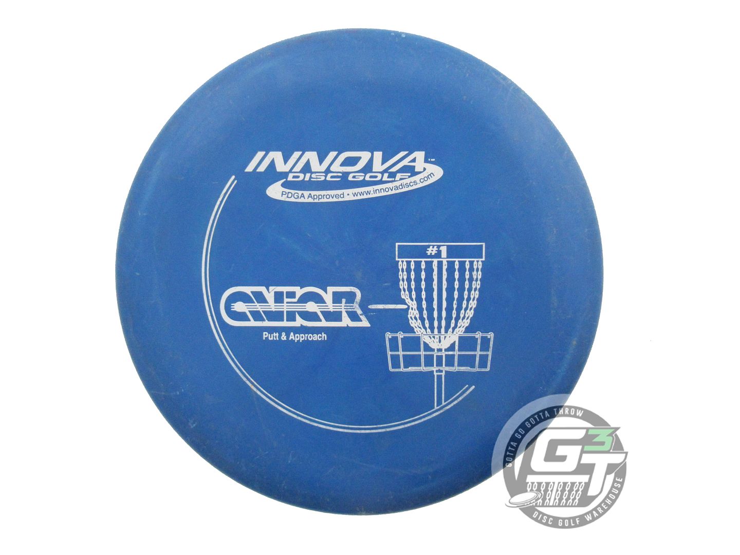 USED Innova DX Aviar 149g Blue White Stamp Putter Golf Disc