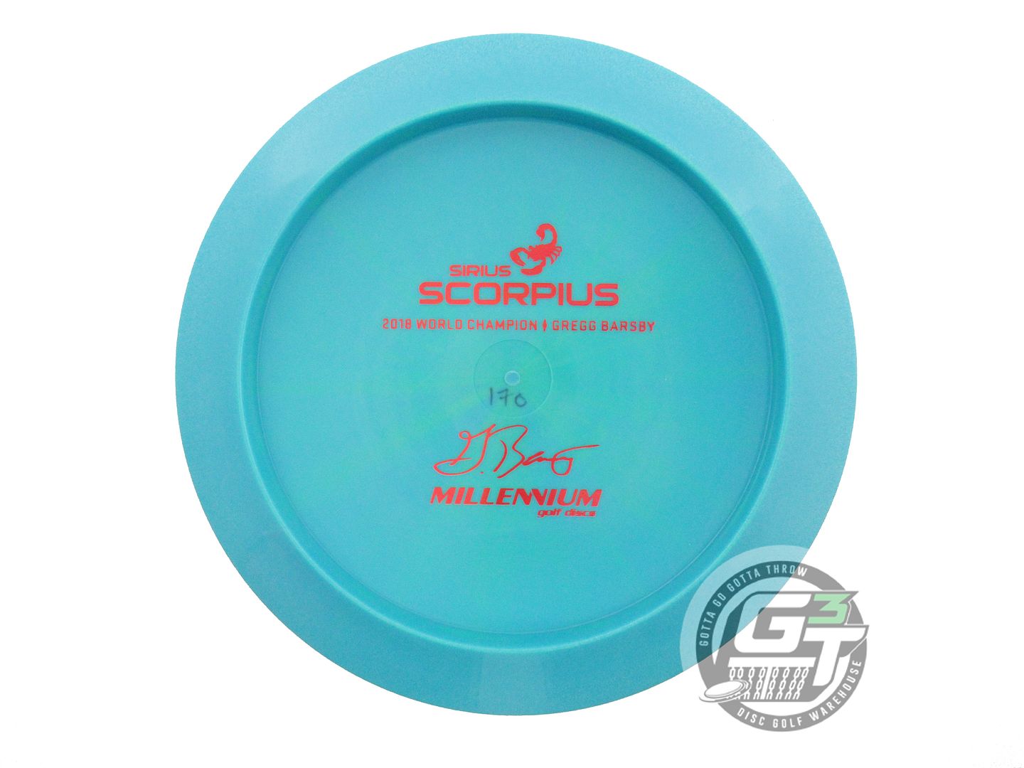 Millennium Bottom Stamp Gregg Barsby Signature Sirius Scorpius Distance Driver Golf Disc (Individually Listed)