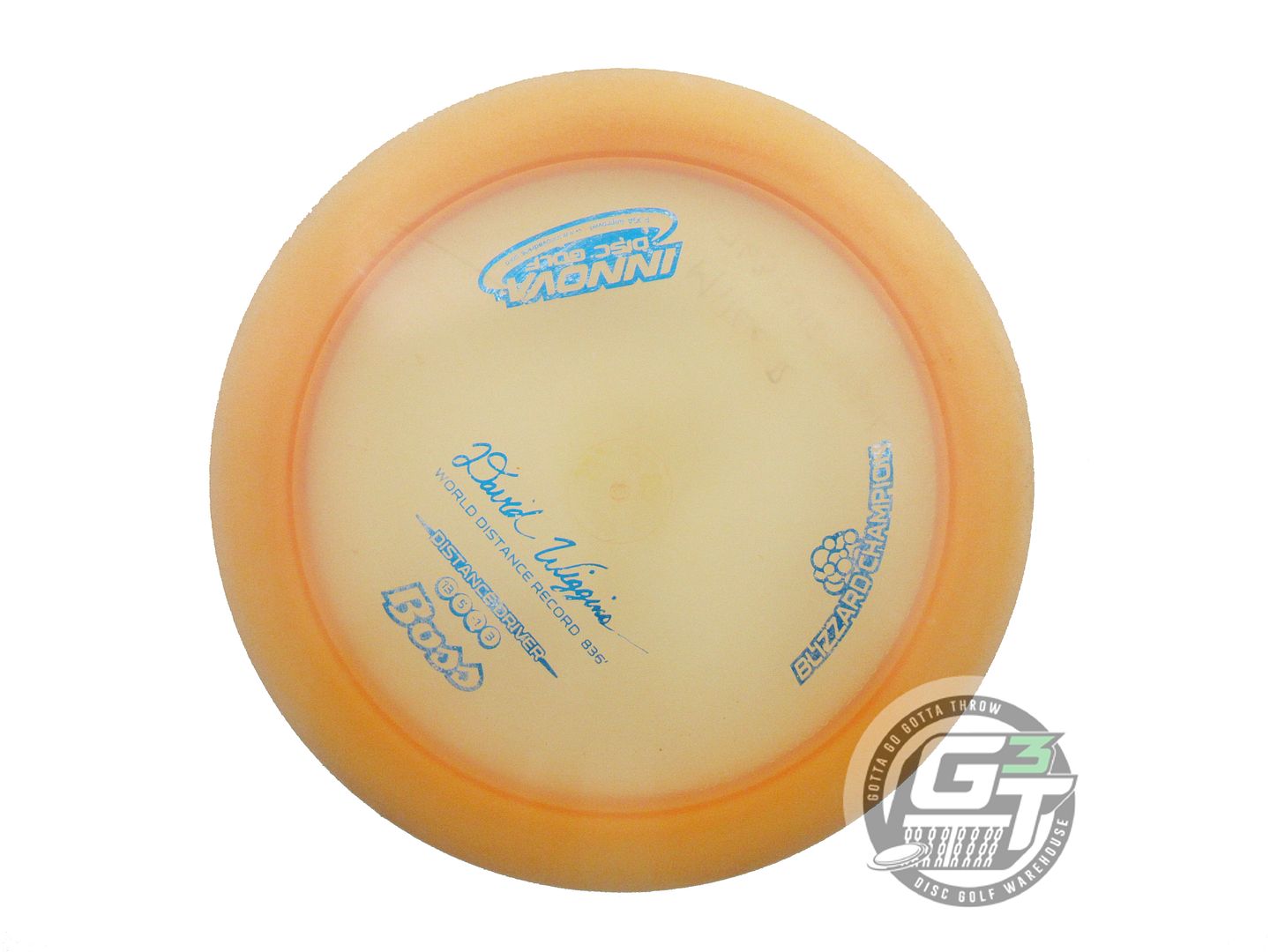 USED Innova Blizzard Boss 156g Peach Blue Foil Distance Driver Golf Disc