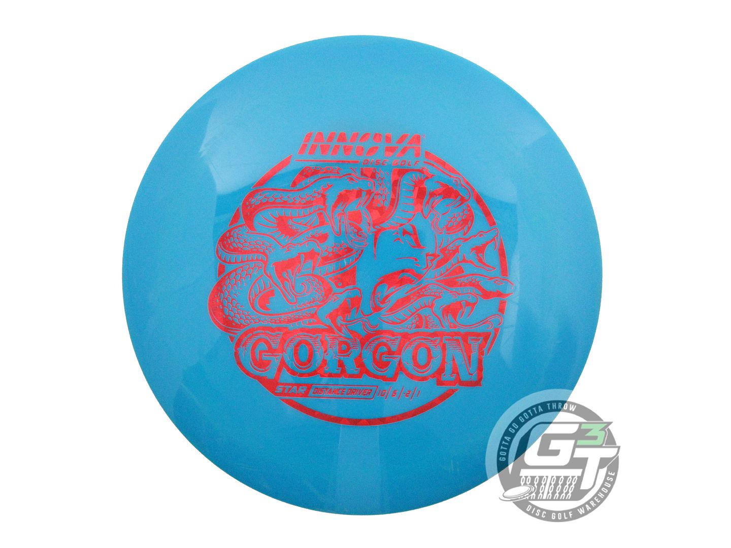 USED Innova Star Gorgon 174g Teal Red Shatter Foil Distance Driver Golf Disc