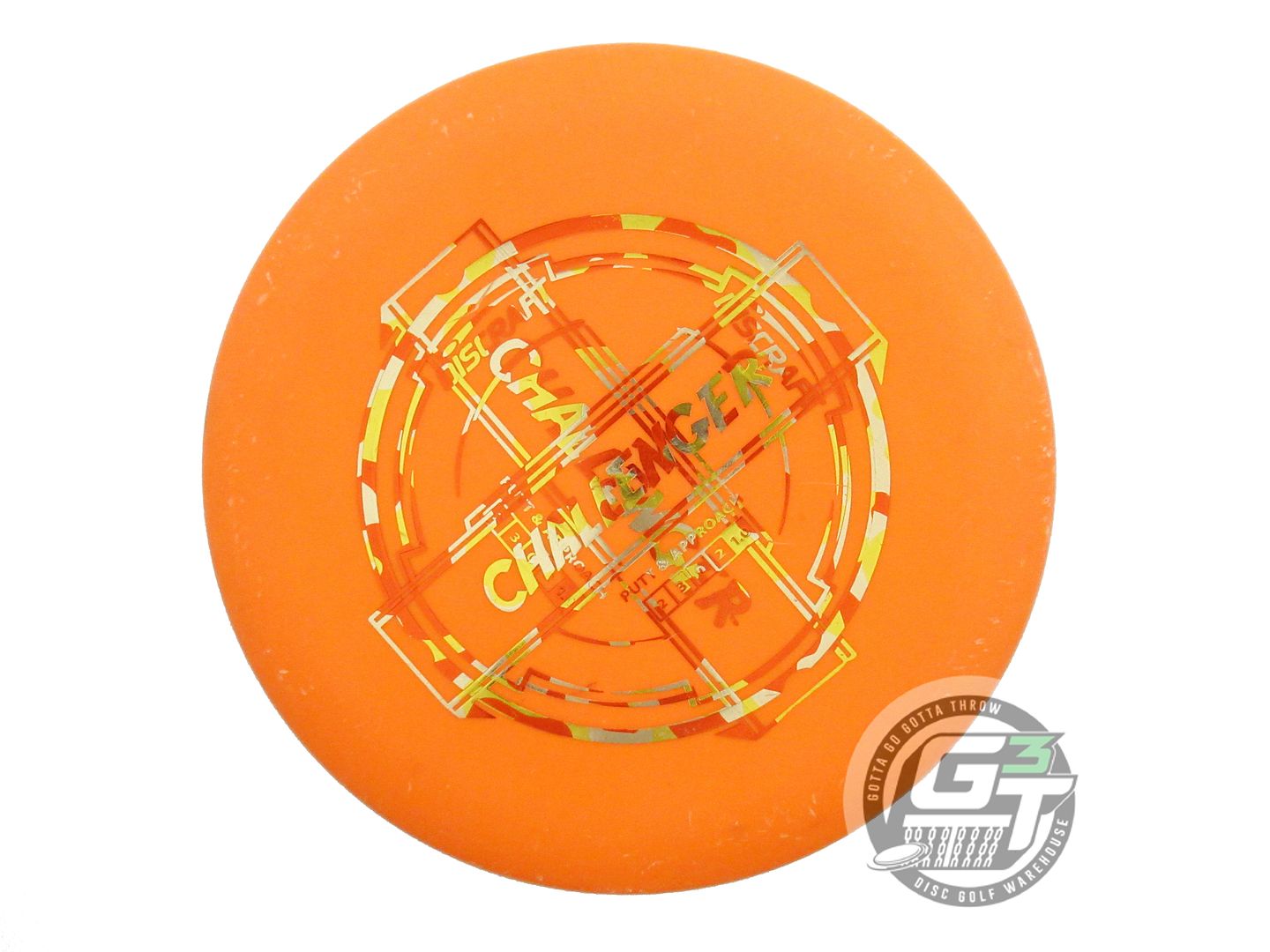 USED Discraft X-OUT Putter Line Challenger 175g Orange Putter Golf Disc
