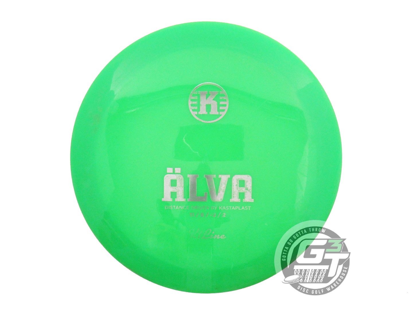 USED Kastaplast K1 Alva 172g Green Silver Foil Distance Driver Golf Disc