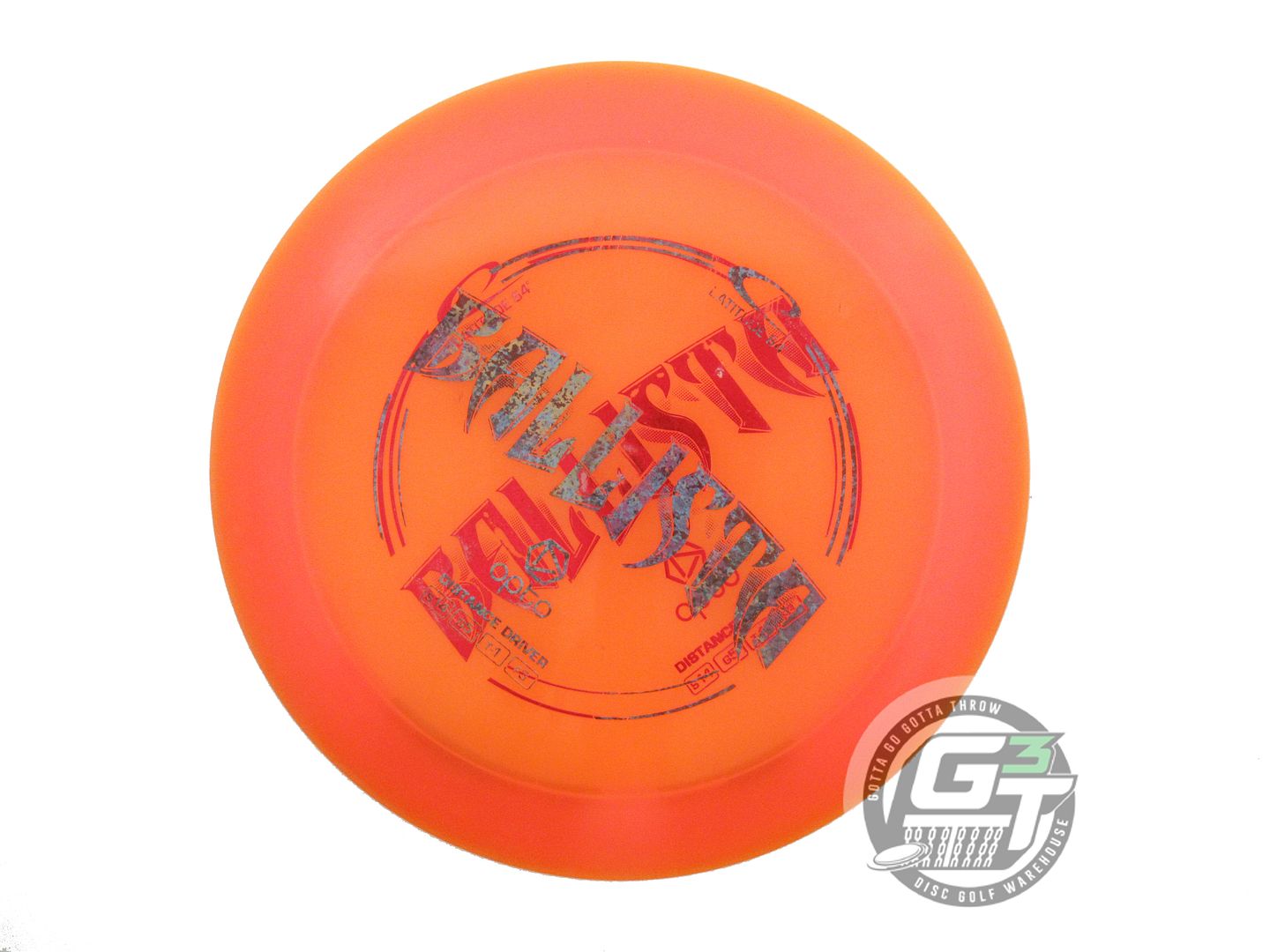 USED Latitude 64 X-OUT Opto Ballista 168g Orange Distance Driver Golf Disc