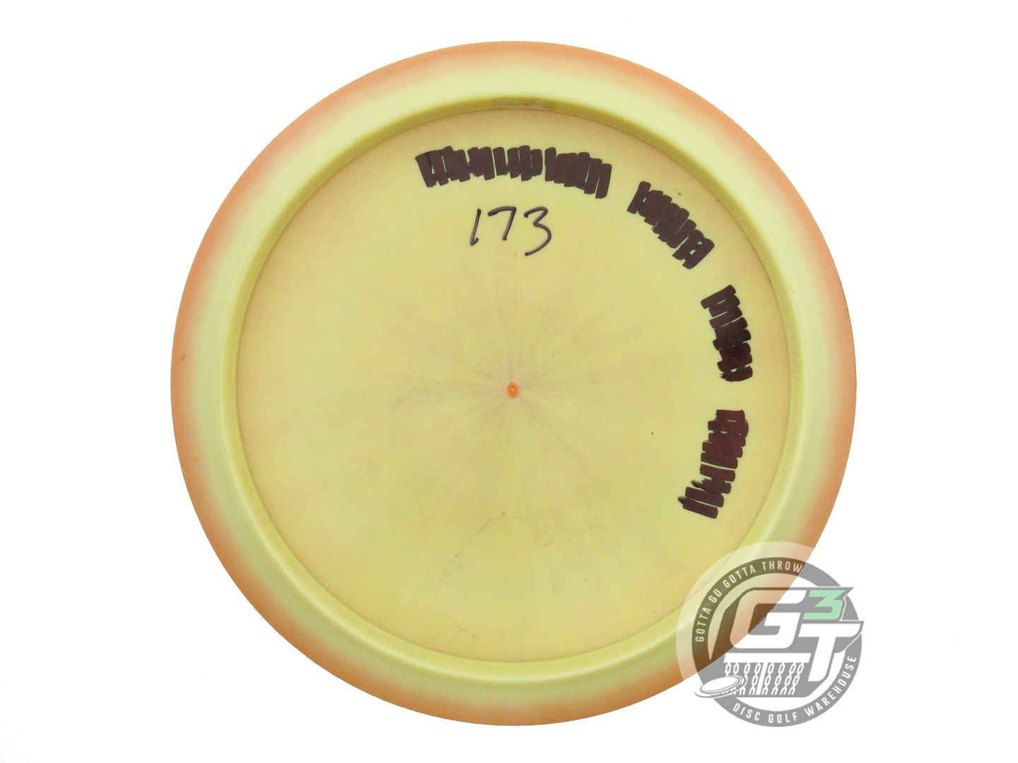 USED Discraft [McBETH] ESP Anax 172g Peach-Yellow Silver Flower Foil Driver Disc