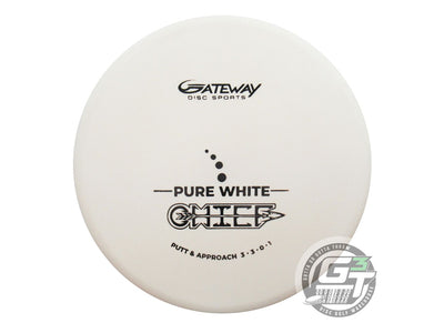 Gateway Pure White Chief Putter Golf Disc (Individually Listed)