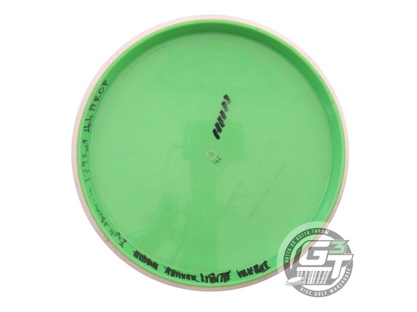 USED Axiom Discs Neutron Proxy 166g Green Pink Rim Putter Golf Disc