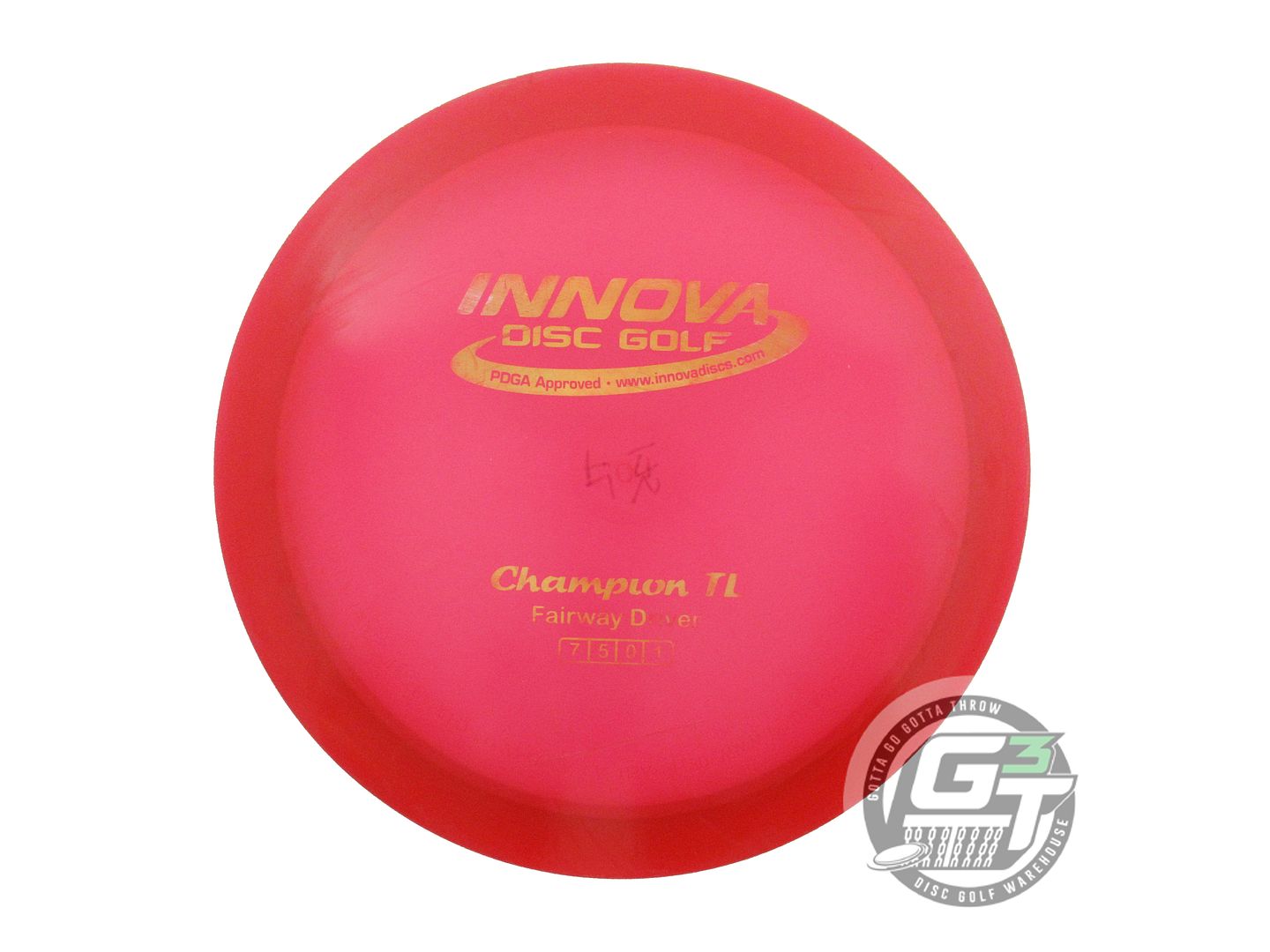 USED Innova Champion TL 175g Red Gold Holo Foil Fairway Driver Golf Disc