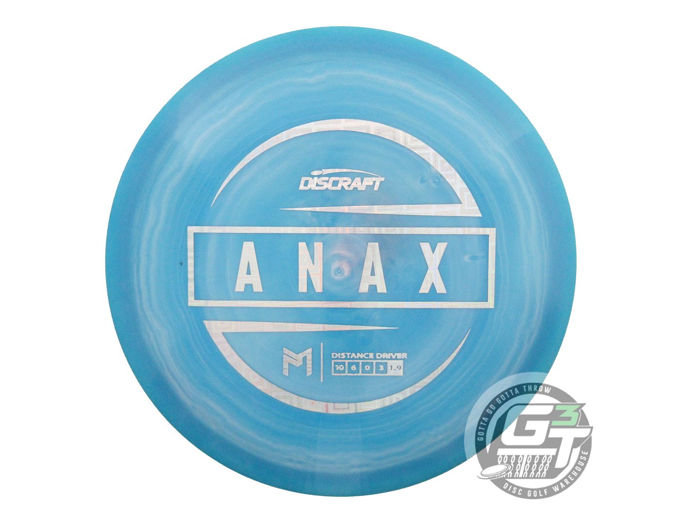 USED Discraft [McBETH] ESP Anax 174g Teal Square Holo Foil Driver Golf Disc
