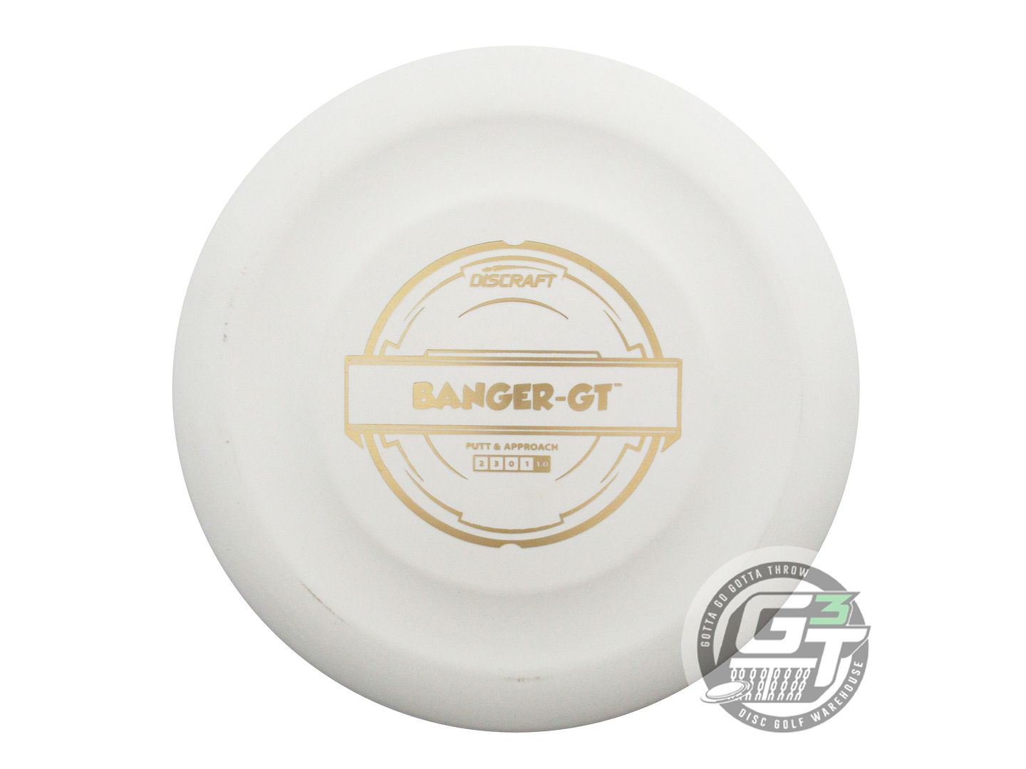 USED Discraft Putter Line Banger GT 175g White Gold Foil Putter Golf Disc