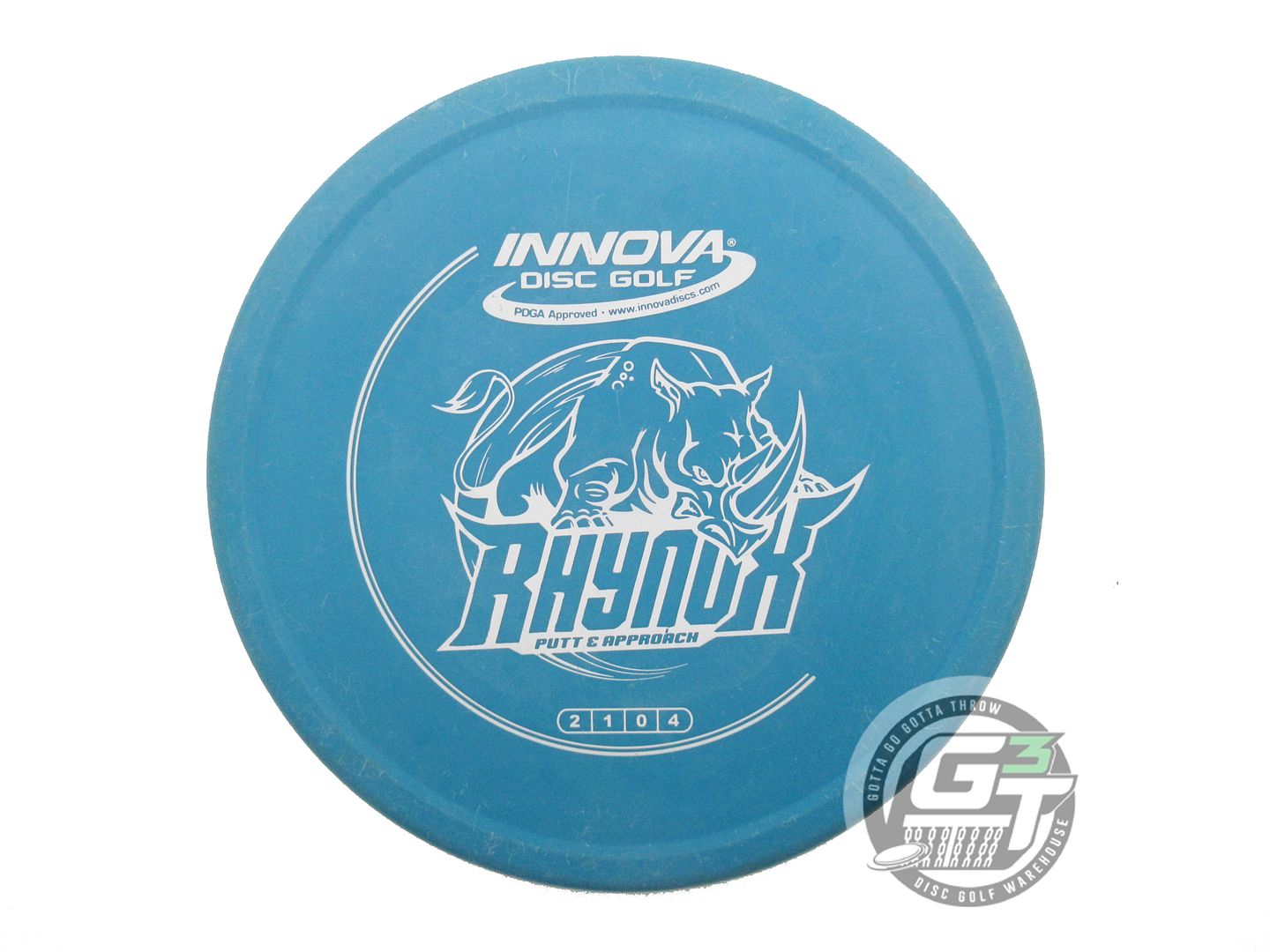 USED Innova DX RhynoX 172g Teal White Stamp Putter Golf Disc