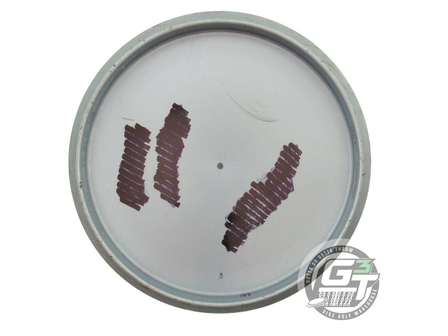 USED Discraft Titanium Zone 177g Gray Purple Stamp Putter Golf Disc