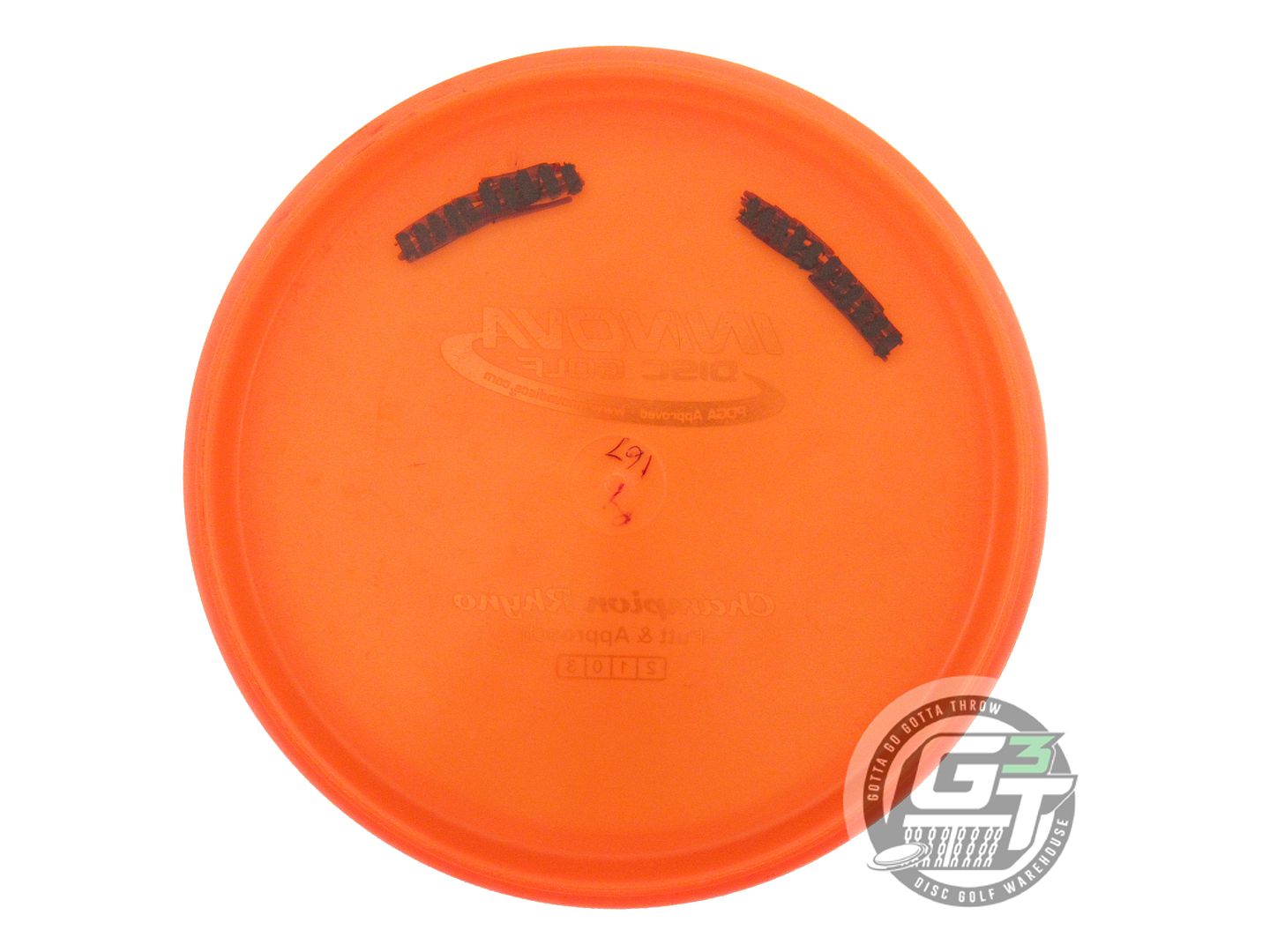 USED Innova Champion Rhyno 167g Orange Silver Foil Putter Golf Disc