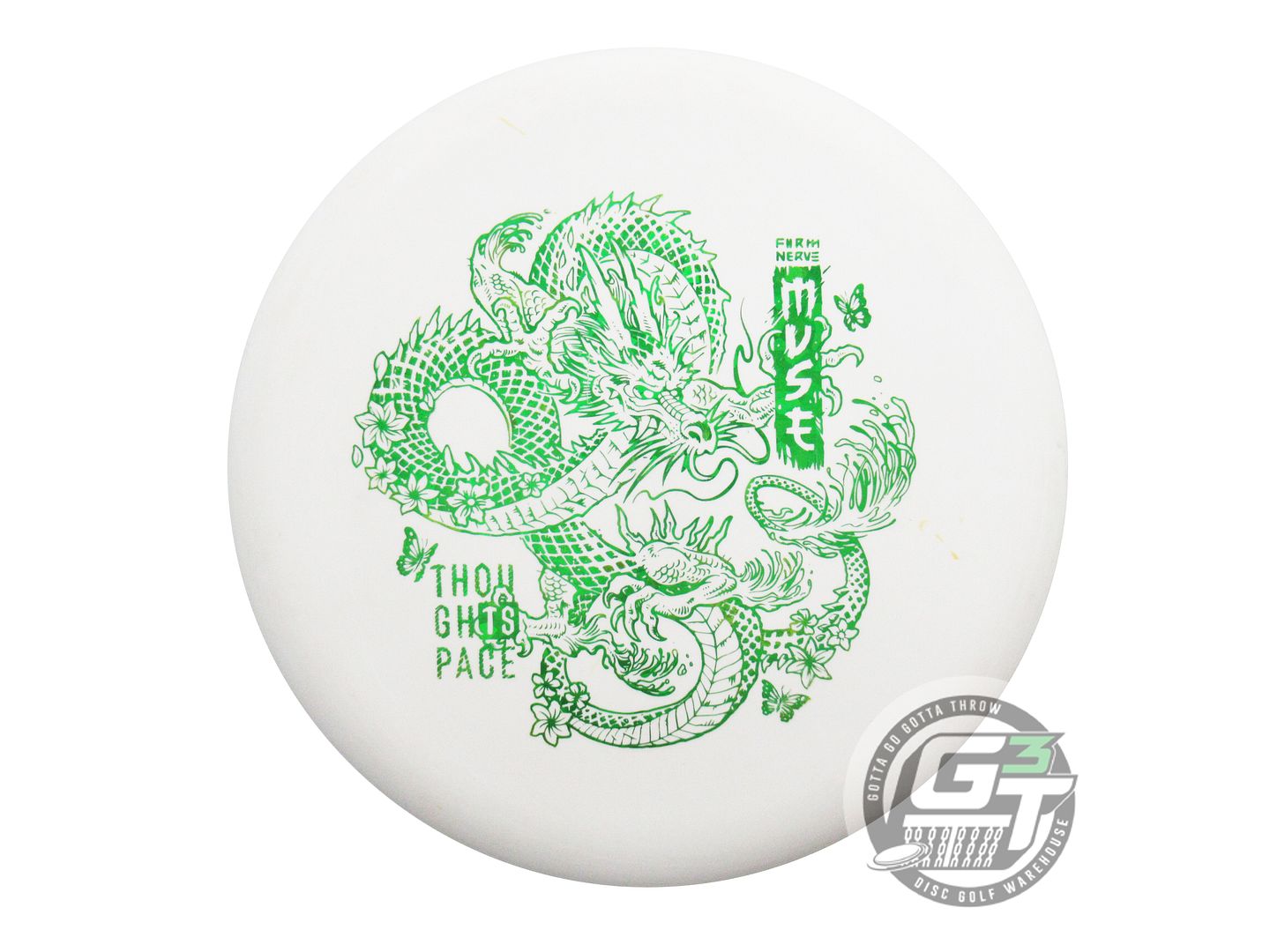 USED Thought Space Nerve Firm Muse 172g White Green Shatter Foil Putter Disc