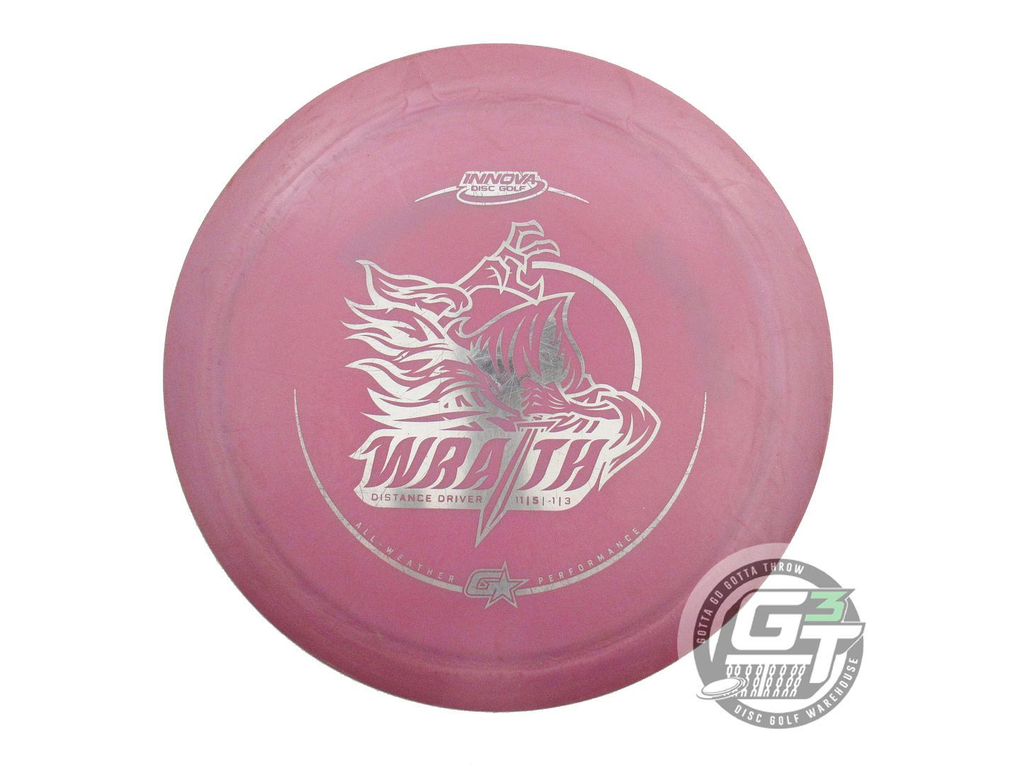 USED Innova GStar Wraith 175g Lilac Silver Foil Distance Driver Golf Disc