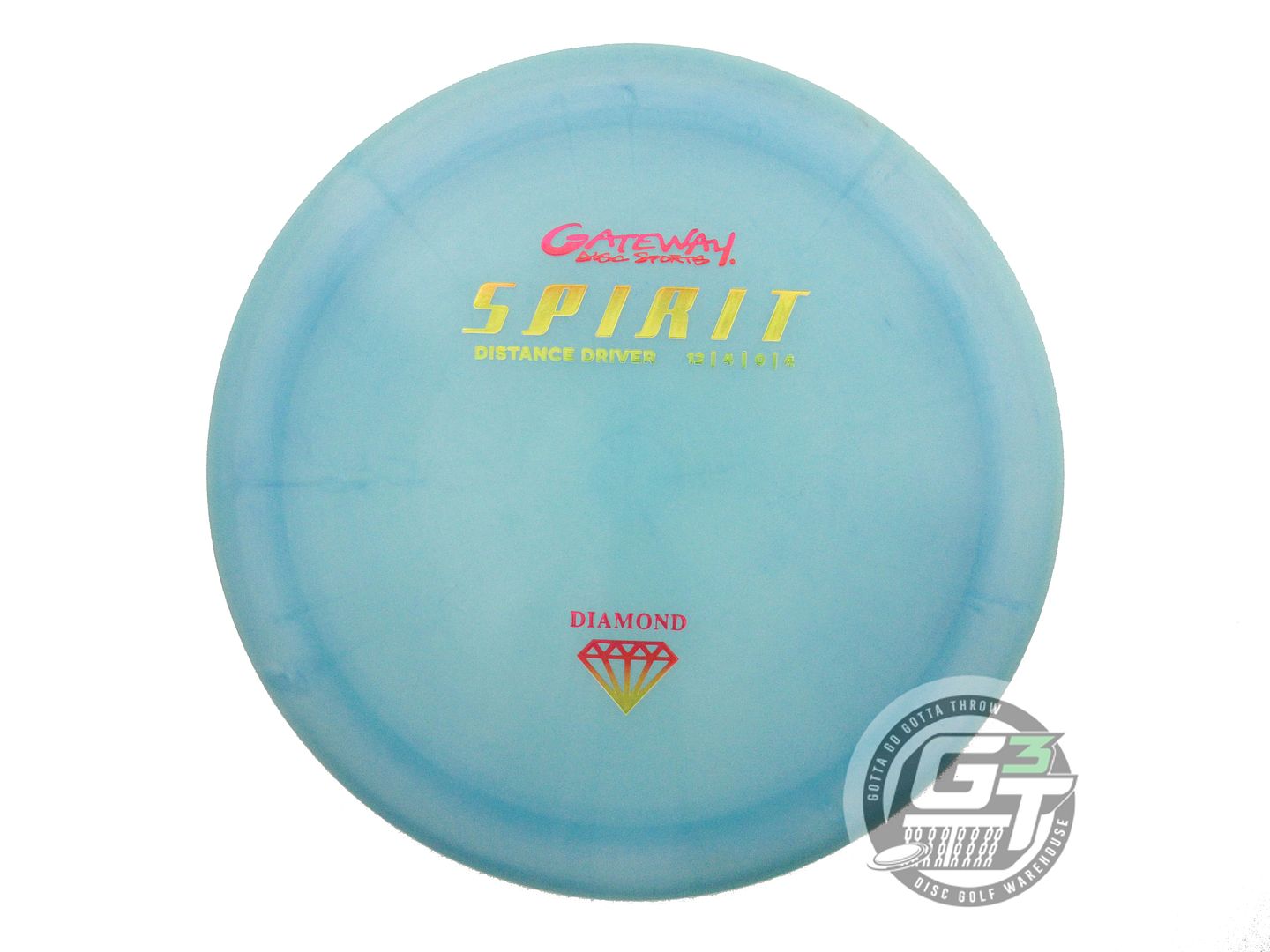 USED Gateway Diamond Spirit 171g Blue Rasta Foil Distance Driver Golf Disc