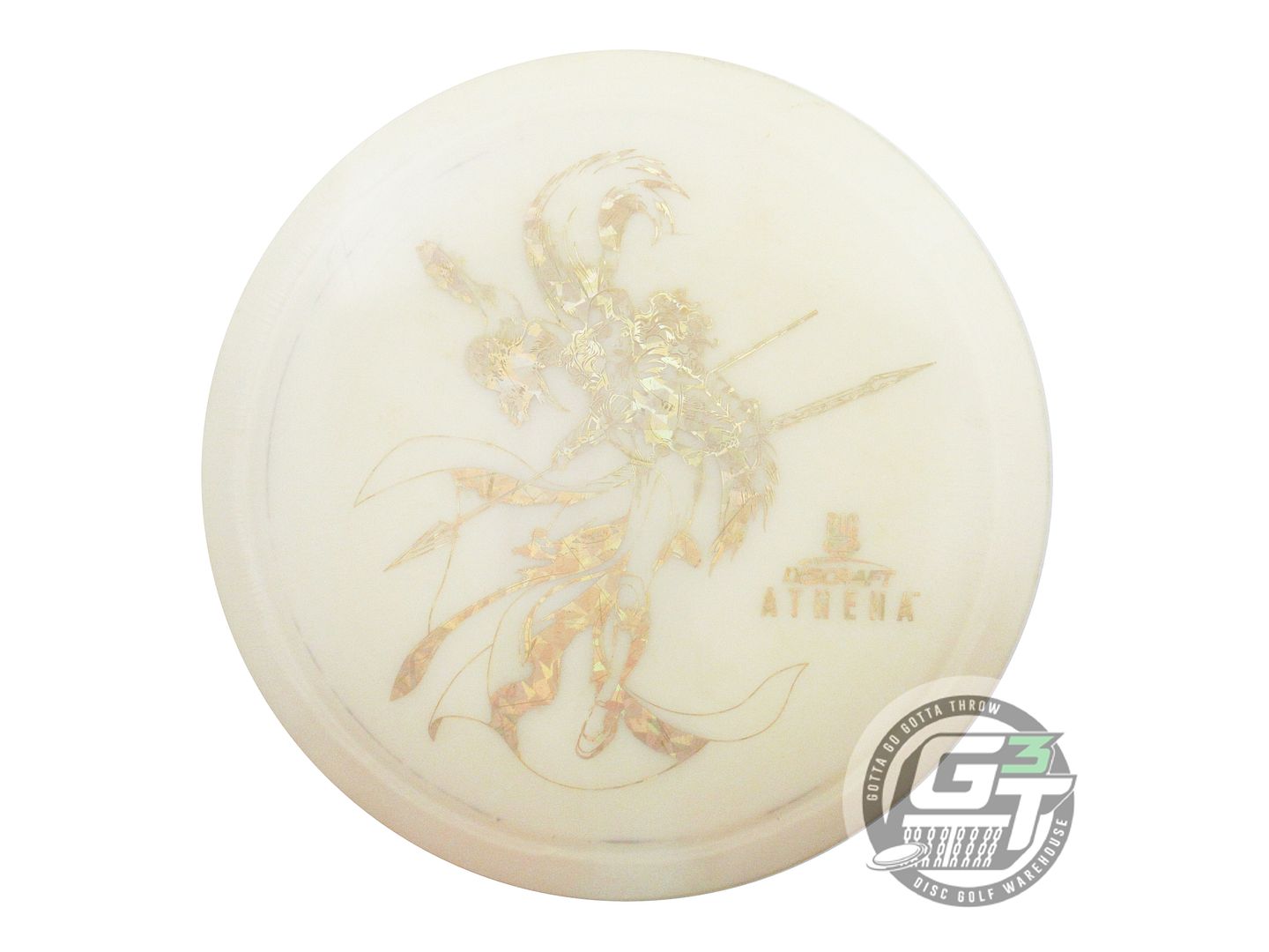 USED Discraft Big Z Athena 175g White Gold Shatter Foil Driver Golf Disc