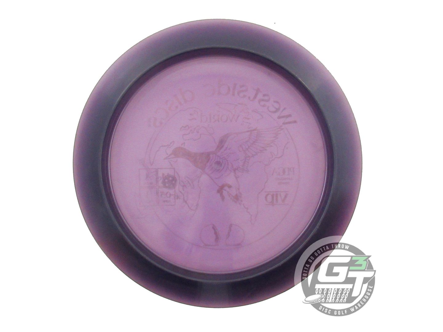 USED Westside Discs VIP World 169g Purple Prism Foil Distance Driver Golf Disc