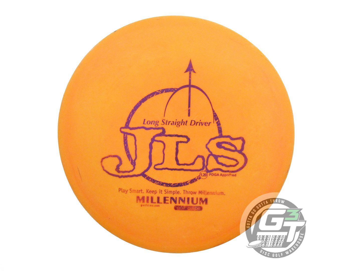 USED Millennium Standard JLS 170g Orange Purple Foil Fairway Driver Golf Disc