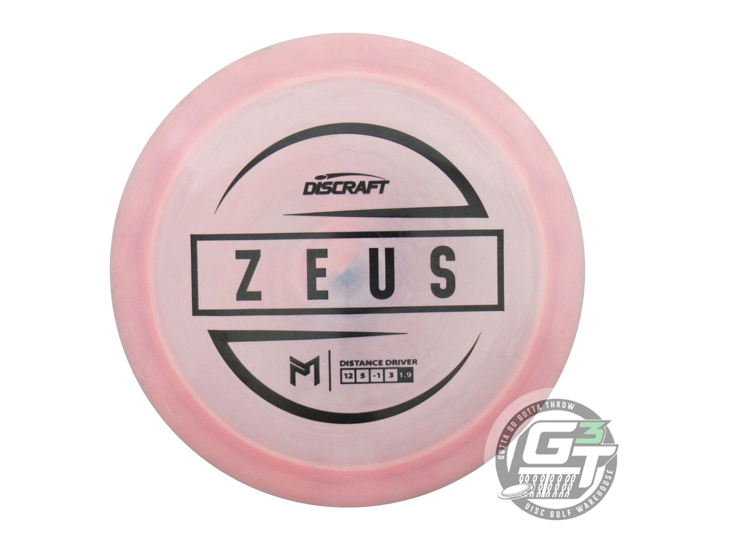 USED Discraft [McBETH] ESP Zeus 174g Pink Black Stamp Driver Golf Disc