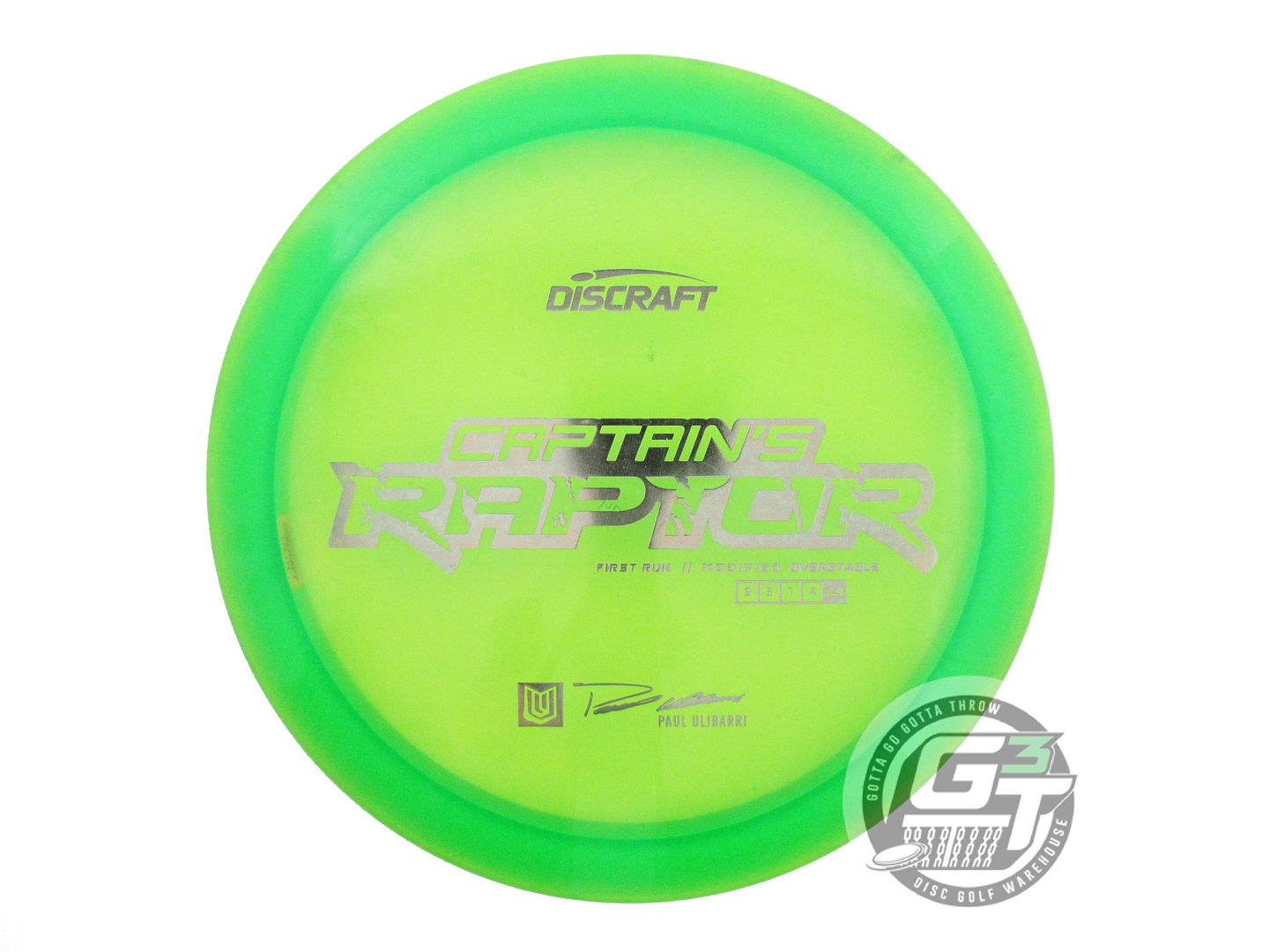 USED Discraft Special Blend Z Raptor 174g Green Gray Foil Driver Golf Disc