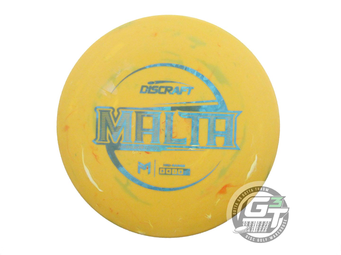 USED Discraft [McBETH] Jawbreaker Malta 169g Yellow Teal Shatter Midrange Disc