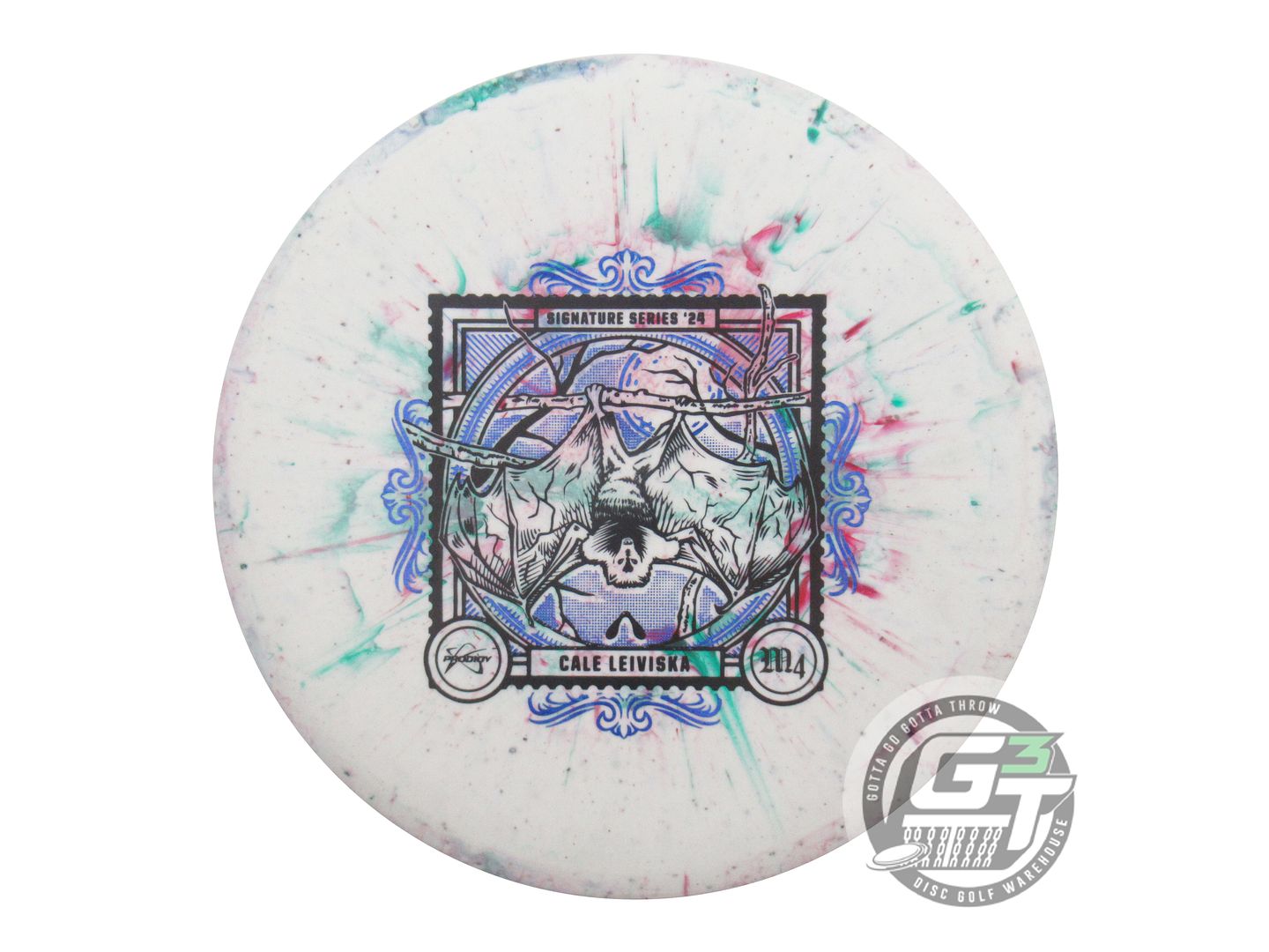 USED Prodigy Discs [LEIVISKA] 300 Fractal M4 176g White-Green-Pink Midrange Disc