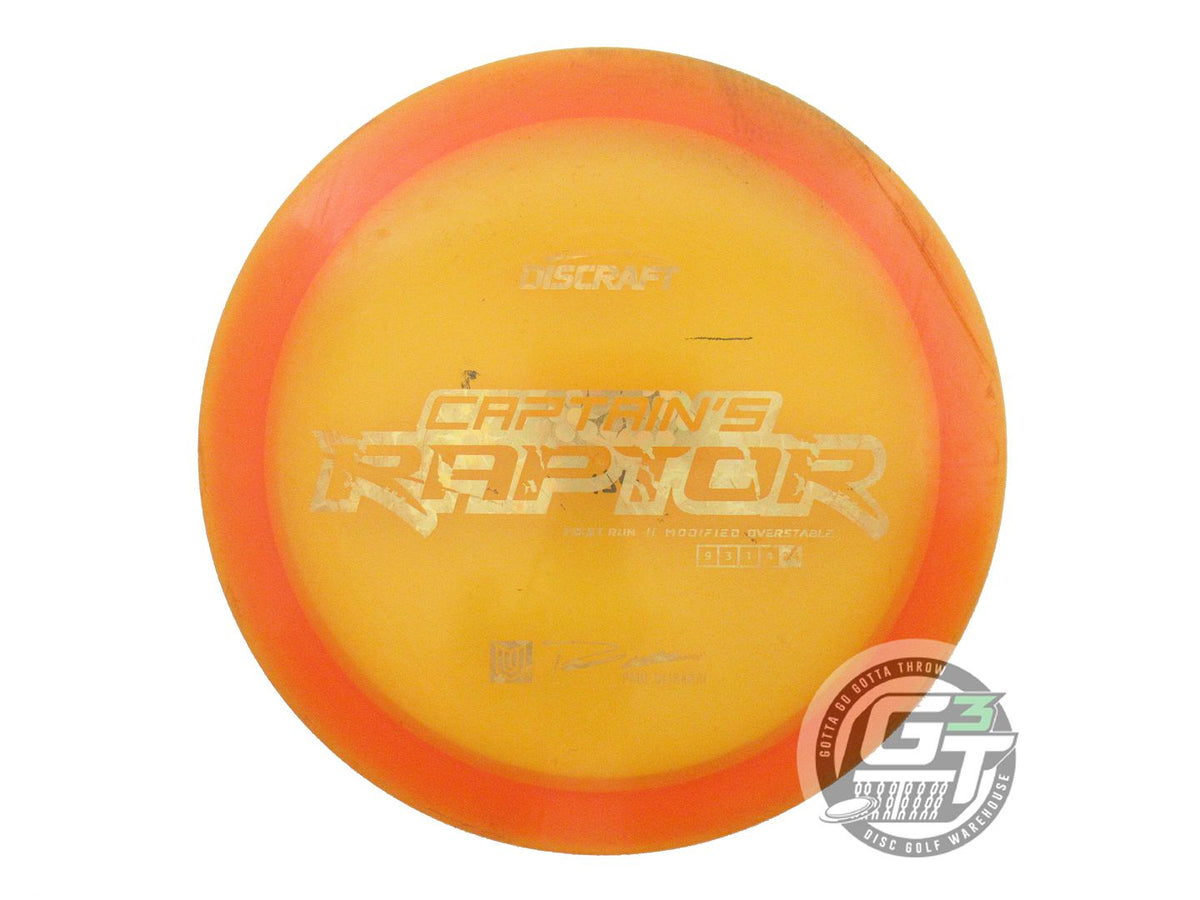 USED Discraft [ULIBARRI] Z Captain's Raptor 175g Orange Driver Golf Disc