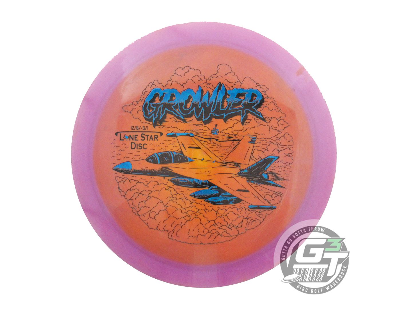 USED Lone Star [ARTIST] Bravo Growler 173g Purple-Orange Distance Driver Disc