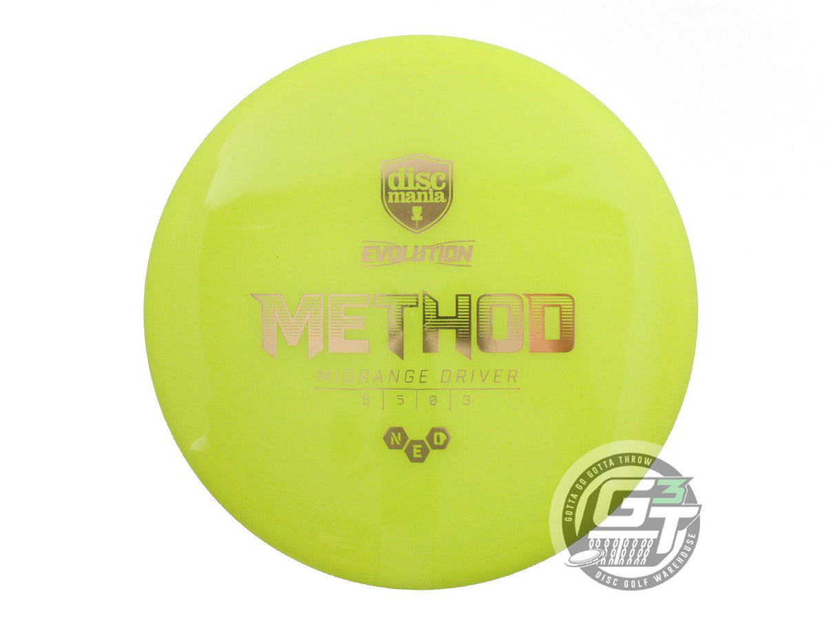 NOS DiscMania Neo Method 178g Yellow Gold Foil Midrange Golf Disc ...