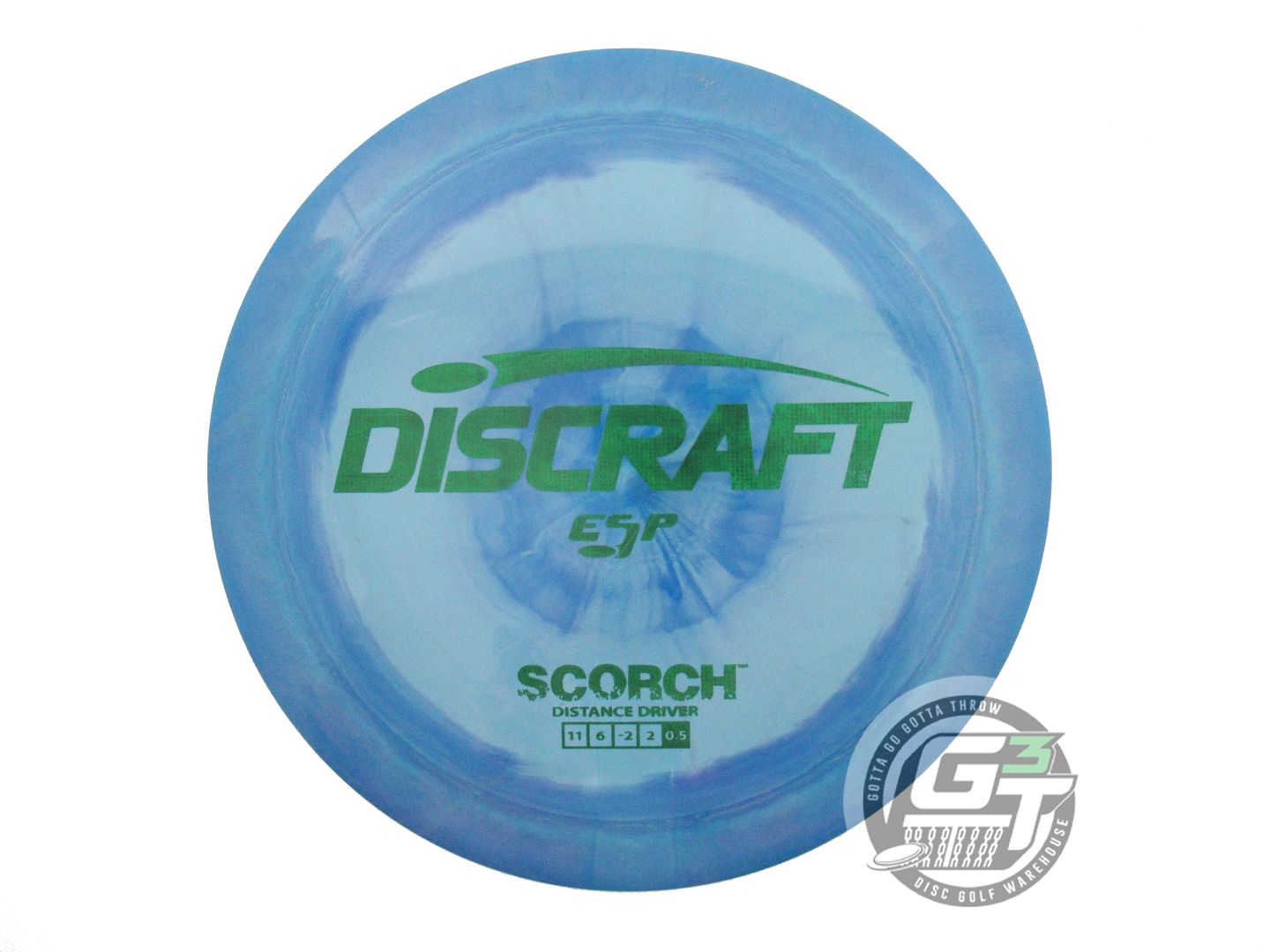 USED Discraft ESP Scorch 169g Blue Green Matrix Foil Distance Driver Golf Disc