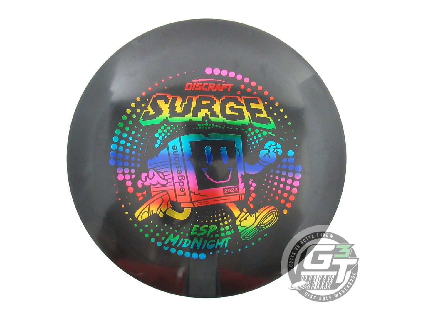 NOS Discraft [LEDGESTONE] Midnight ESP Surge 175g Rainbow Foil Driver Golf Disc