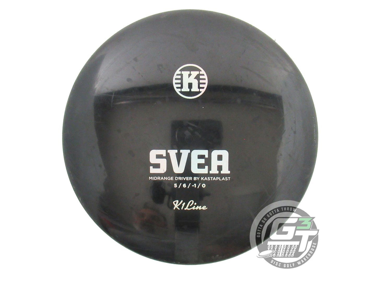 USED Kastaplast K1 Svea 179g Black Silver Holo Foil Midrange Golf Disc