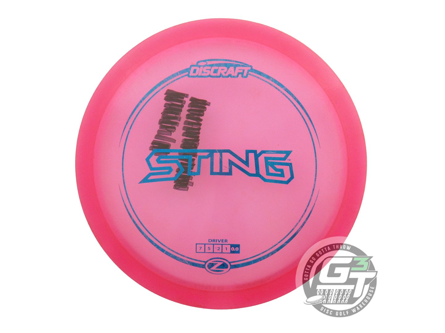 USED Discraft Z Sting 167g Pink Blue Foil Fairway Driver Golf Disc