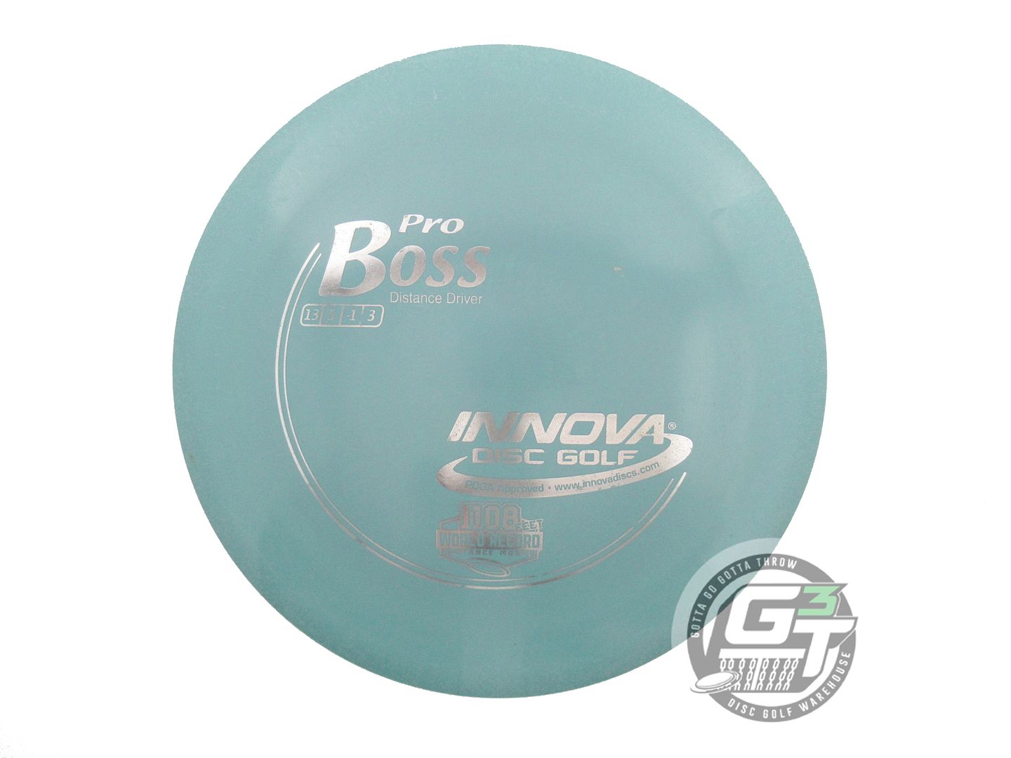 USED Innova Pro Boss 169g Seafoam Silver Foil Distance Driver Golf Disc