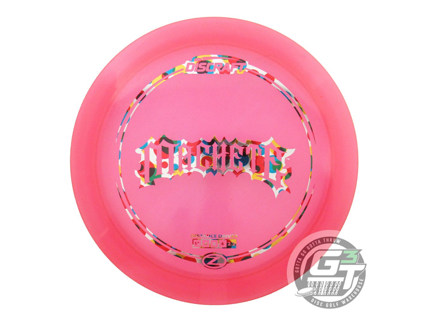 USED Discraft Z Machete 175g Pink Wonder Bread Foil Distance Driver Golf Disc