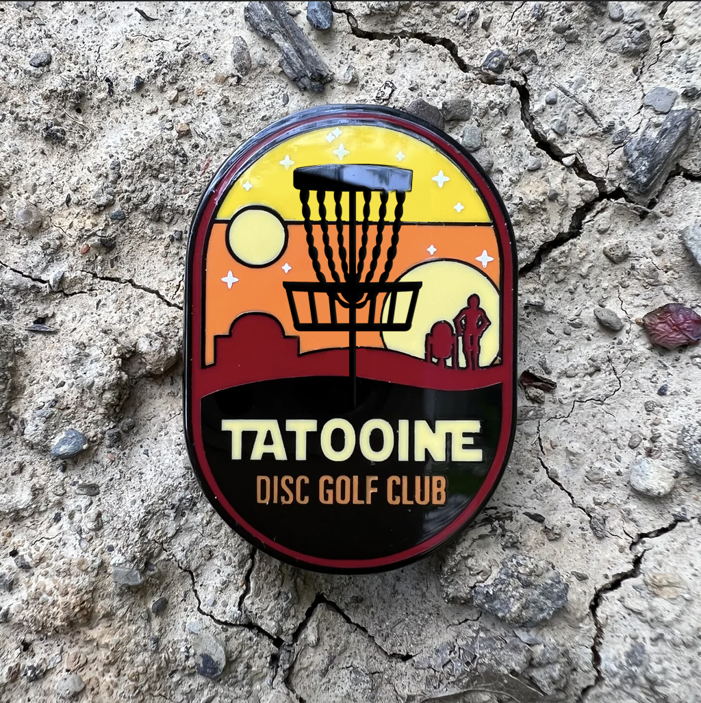 Tatooine Disc Golf Club Pin